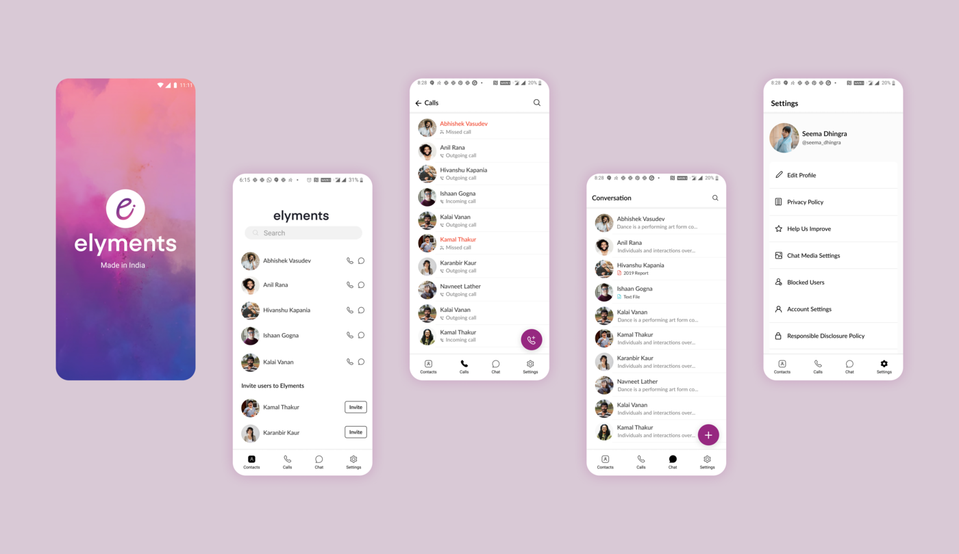 Elyments App Design Image